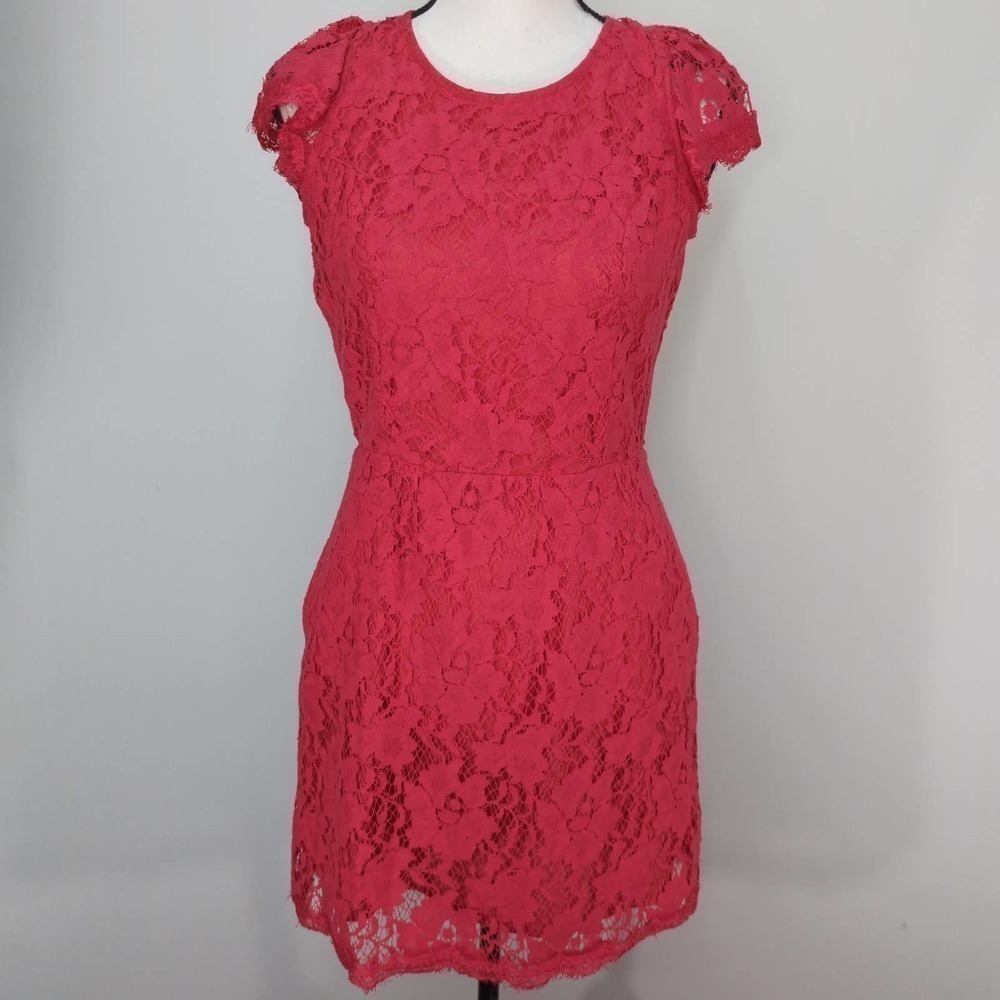 Signature8‎ Open Back Red Lace Dress | NWT | LARGE